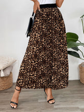 Perfee Pleated Leopard Maxi Skirt Leopard OutfitFlow